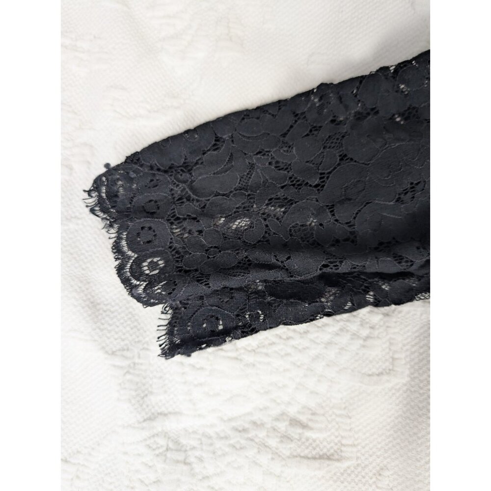 Eliza J women's Dress Size 12 Cris Cross Lace Top Fit & Flare Formal cocktail - Picture 8 of 16